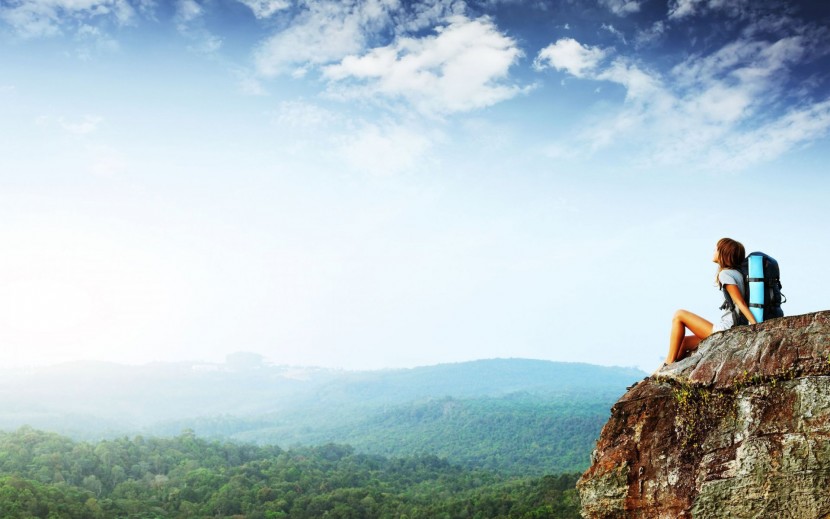 beautiful-journey-highness-cliff-girl-travel-mountain-height-panorama-forest-tree-sky-mood-tourism-freedom